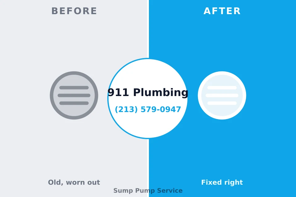 Before and after: plumbing repair Valley Falls, KS